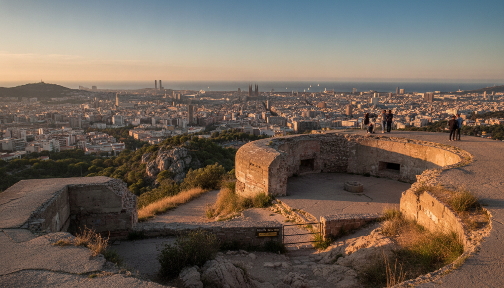 découvrez les bunkers del carmel à barcelone : informations pratiques sur l'accès, horaires d'ouverture et conseils pour profiter de la plus belle vue panoramique de la ville.