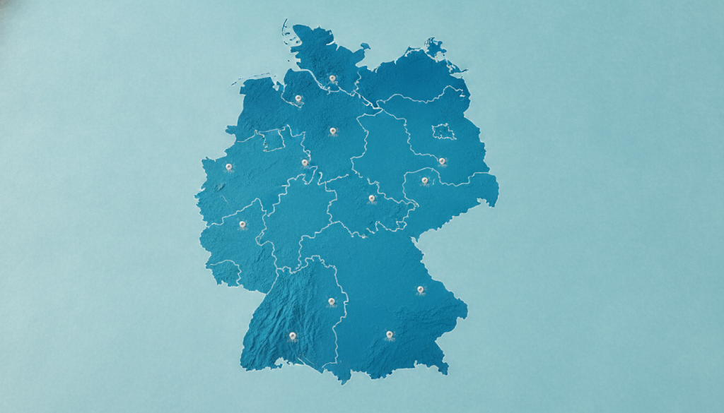 découvrez une carte détaillée de l'allemagne avec un guide complet des länder et des grandes villes pour mieux comprendre la géographie du pays.