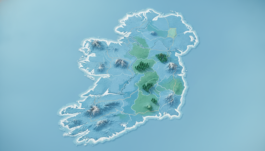 découvrez la carte détaillée de l'irlande pour explorer ses comtés, régions authentiques et itinéraires sauvages. parfait pour planifier votre aventure irlandaise.