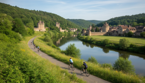 découvrez la vallée de la dordogne et le périgord noir à vélo, un parcours pittoresque entre châteaux, villages charmants et paysages naturels exceptionnels.