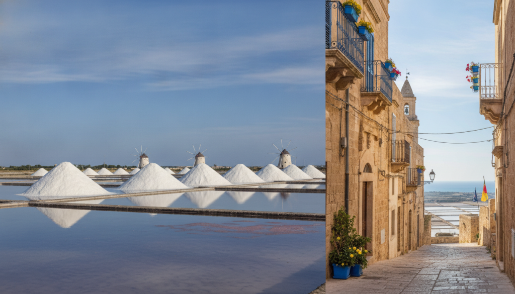 découvrez trapani en sicile : explorez les magnifiques salines, flânez dans le centre historique pittoresque et visitez la charmante ville médiévale d'erice pour un voyage riche en culture et en paysages.