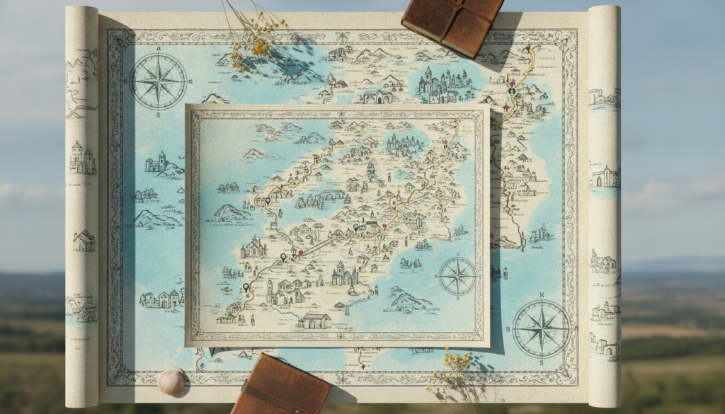 découvrez les cartes détaillées et itinéraires du chemin de saint-jacques de compostelle pour préparer votre pèlerinage en toute sérénité.