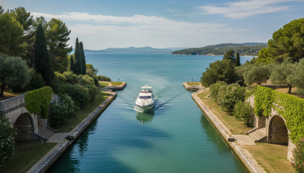 explorez le canal des deux mers, une voie navigable unique qui relie l'océan atlantique à la mer méditerranée, idéale pour les amateurs de navigation et de paysages pittoresques.