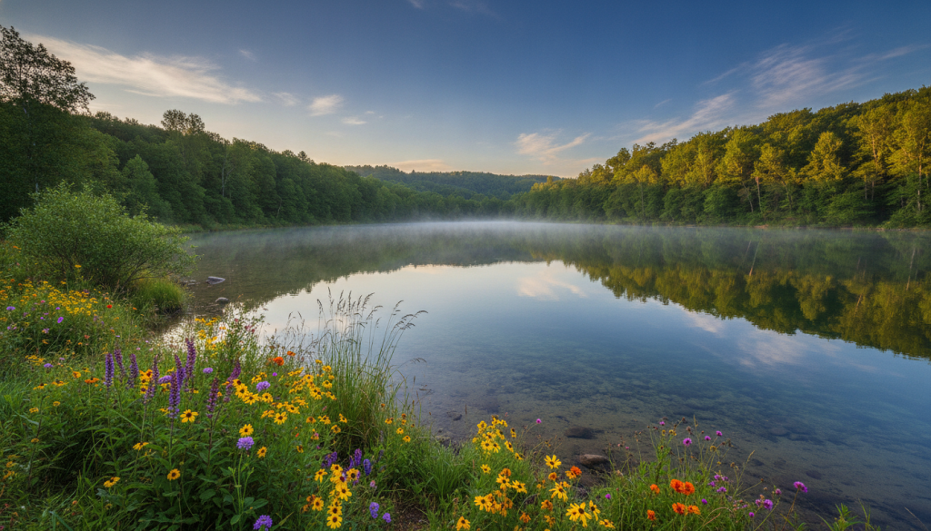 explorez la beauté authentique du lac de caraman, un havre de paix entouré de paysages naturels préservés, idéal pour les amateurs de nature et de détente.