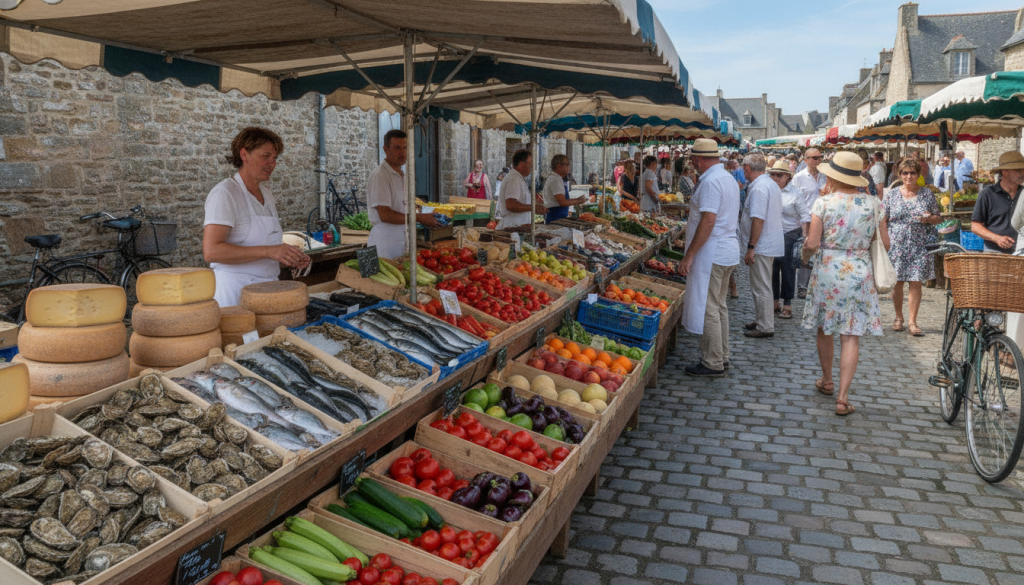 explorez le marché de noirmoutier pour savourer des produits locaux frais dans une ambiance conviviale et authentique.