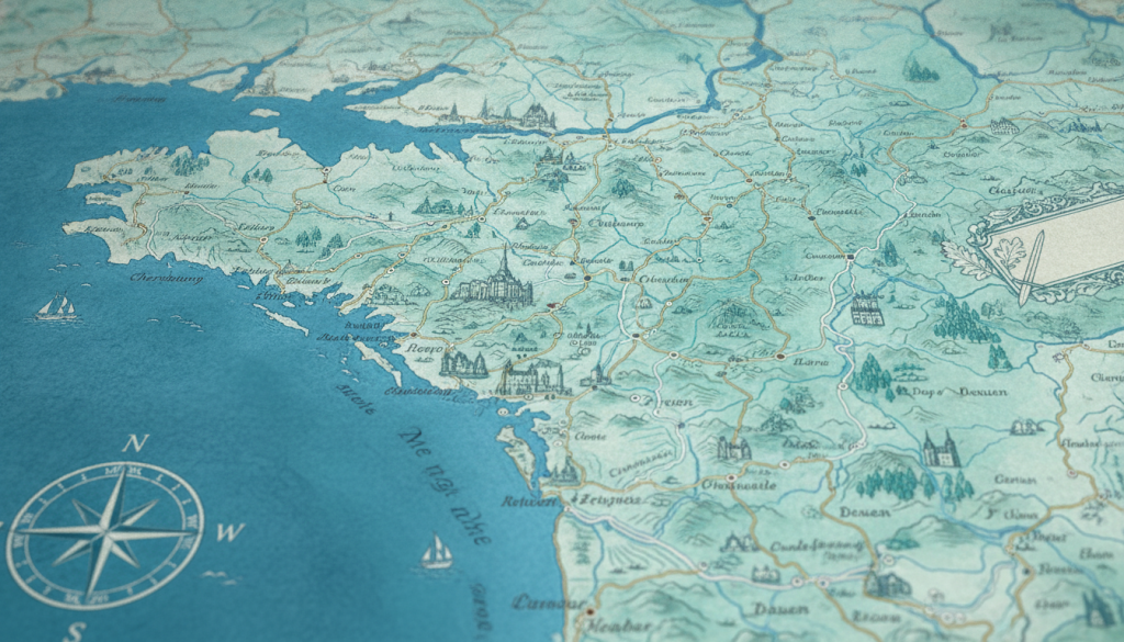 explorez une carte détaillée de la normandie pour organiser efficacement votre visite et ne rien manquer des incontournables de la région.